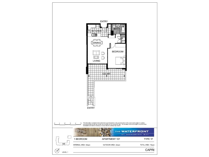 107/1 The Piazza, Wentworth Point NSW 2127 Floorplan