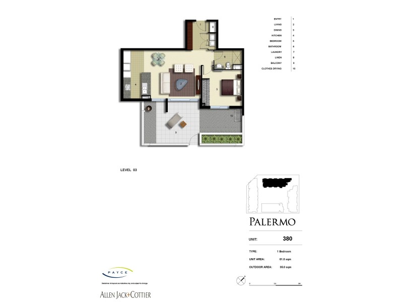 380/33 Hill Road, Wentworth Point NSW 2127 Floorplan