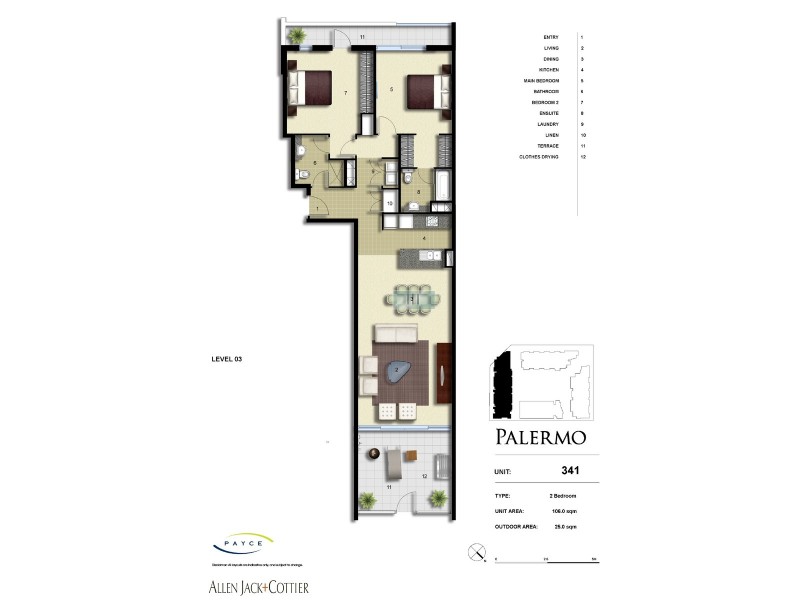 341/7 Baywater Drive, Wentworth Point NSW 2127 Floorplan