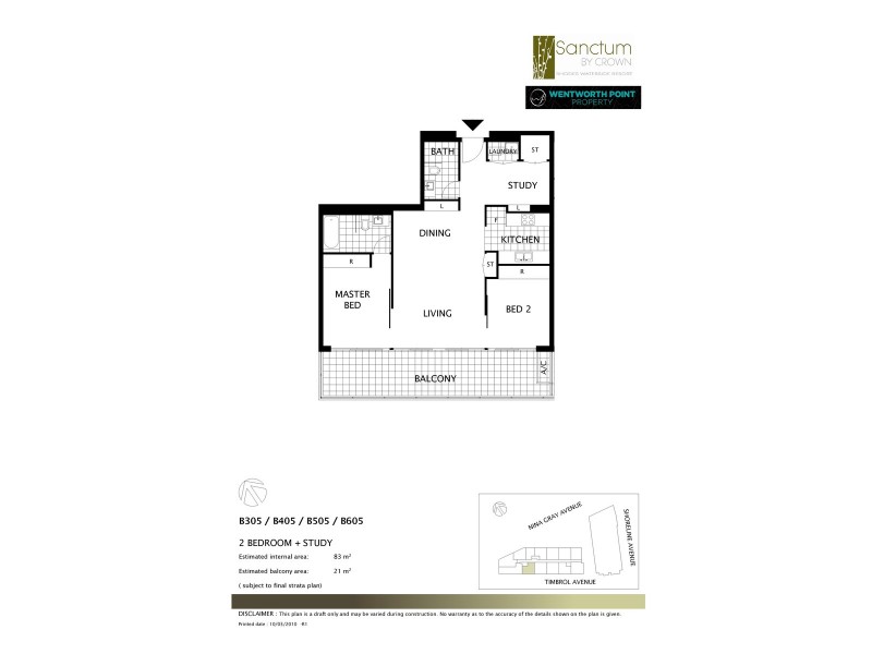 B505/3 Timbrol Avenue, Rhodes NSW 2138 Floorplan