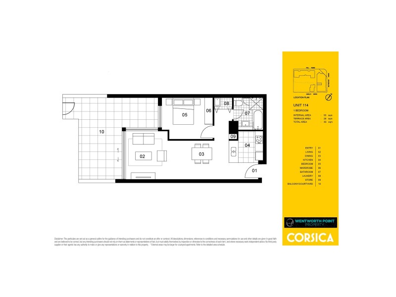 114/6 Baywater Drive, Wentworth Point NSW 2127 Floorplan