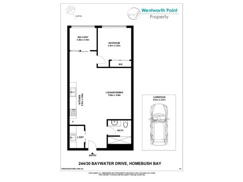 245/30 Baywater Drive, Wentworth Point NSW 2127 Floorplan