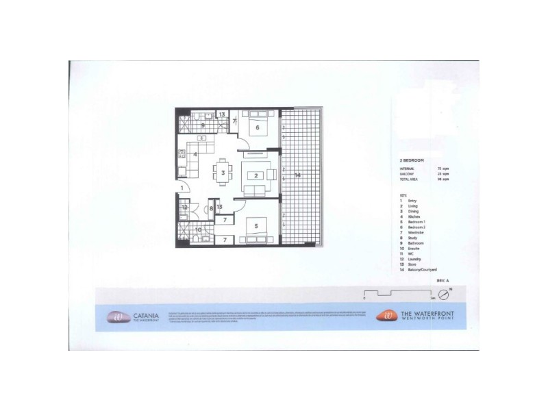 440/21 Marine Parade – Catania, Wentworth Point NSW 2127 Floorplan