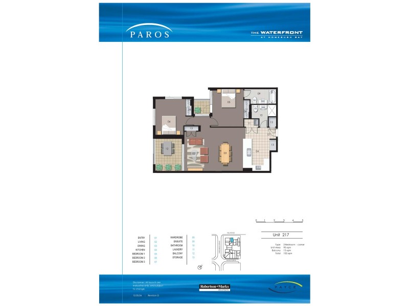 217/21 Hill Road, Wentworth Point NSW 2127 Floorplan