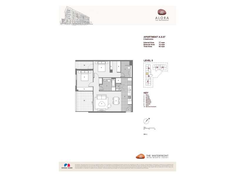 507/15 Baywater Drive, Wentworth Point NSW 2127 Floorplan