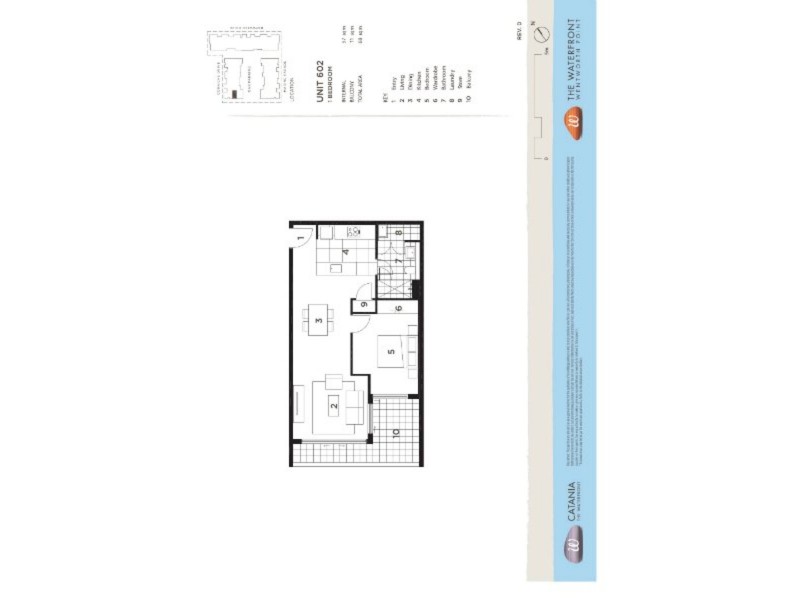 602/16 Corniche Drive, Wentworth Point NSW 2127 Floorplan