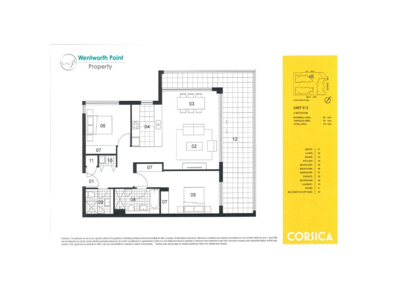 512/27 Hill Road – Corsica, Wentworth Point NSW 2127 Floorplan