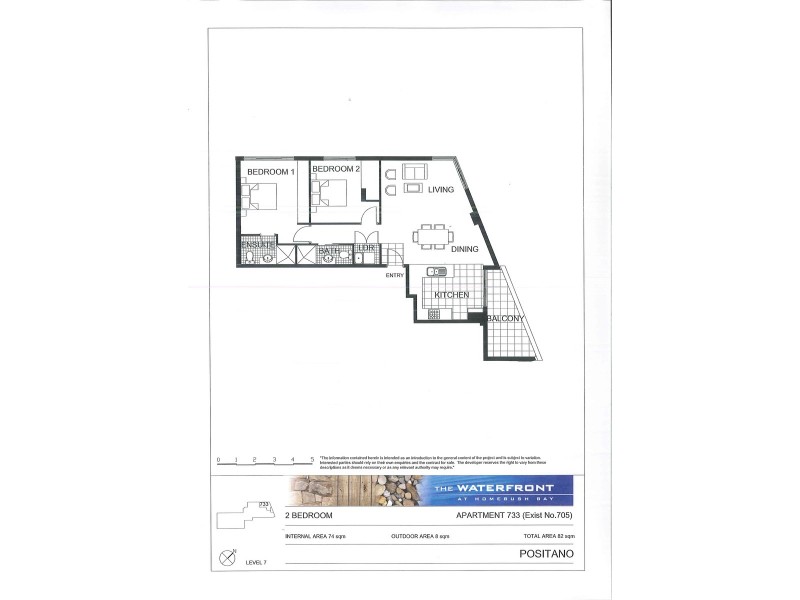 733/25 Positano – Bennelong Parkway, Wentworth Point NSW 2127 Floorplan