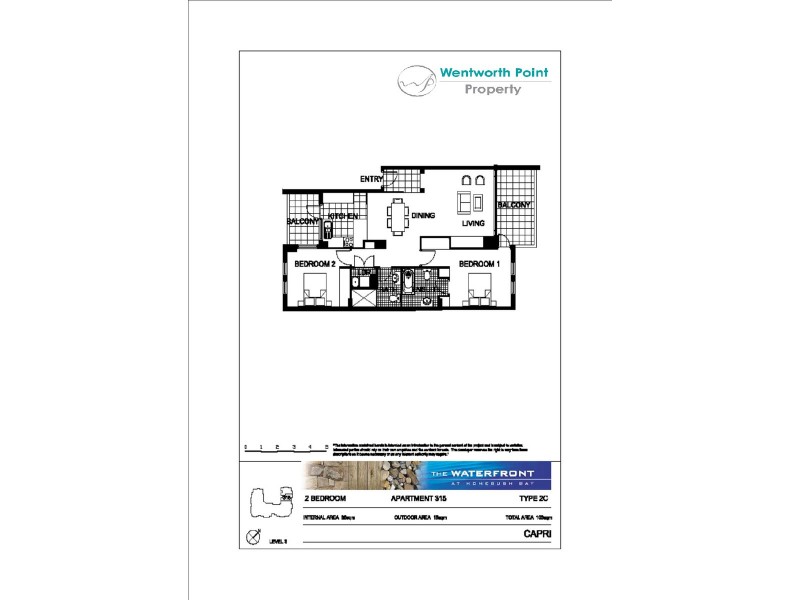 315/1 The Piazza, Wentworth Point NSW 2127 Floorplan