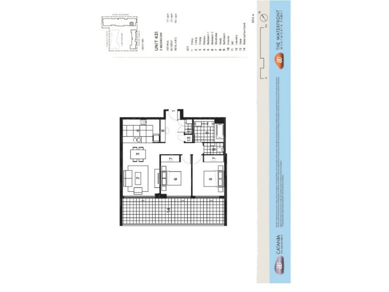 431/26 Baywater Drive, Wentworth Point NSW 2127 Floorplan