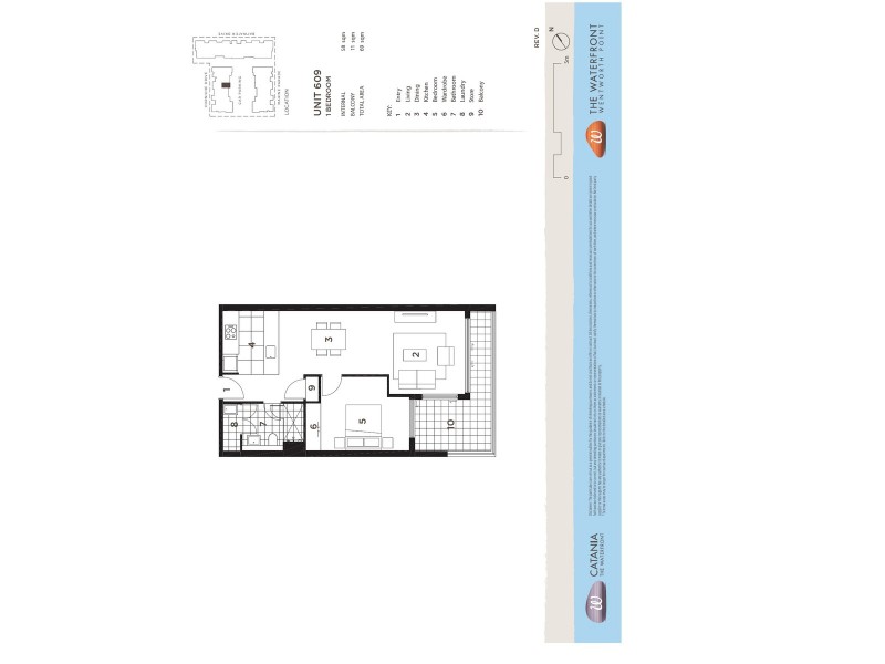 609/18 Corniche Drive, Wentworth Point NSW 2127 Floorplan