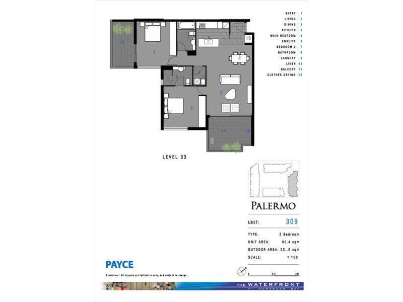 309/6 Nuvolari Place, Wentworth Point NSW 2127 Floorplan