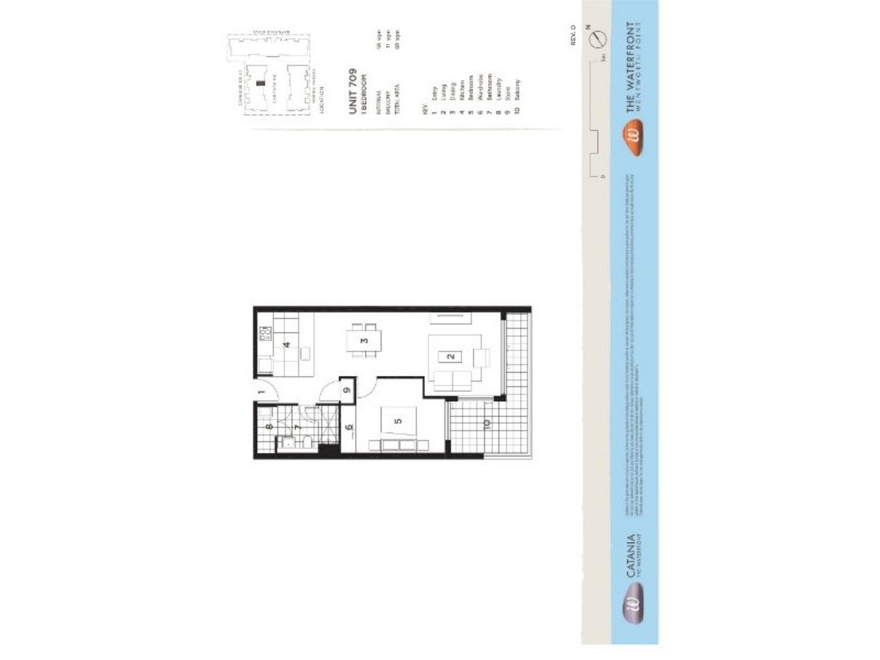 709/18 Corniche Drive, Wentworth Point NSW 2127 Floorplan