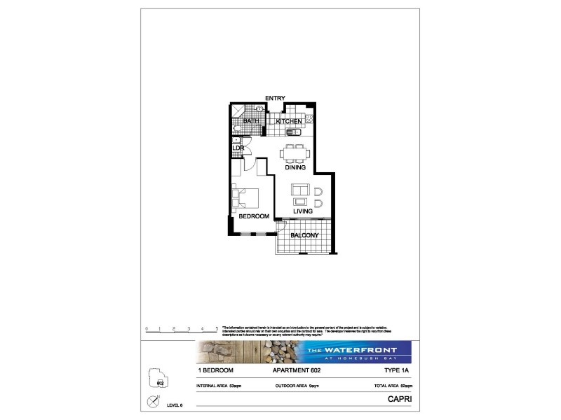 602/1 The Piazza, Wentworth Point NSW 2127 Floorplan