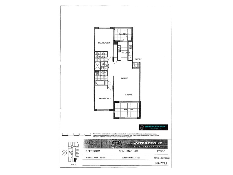 218/3 Stromboli Strait, Wentworth Point NSW 2127 Floorplan