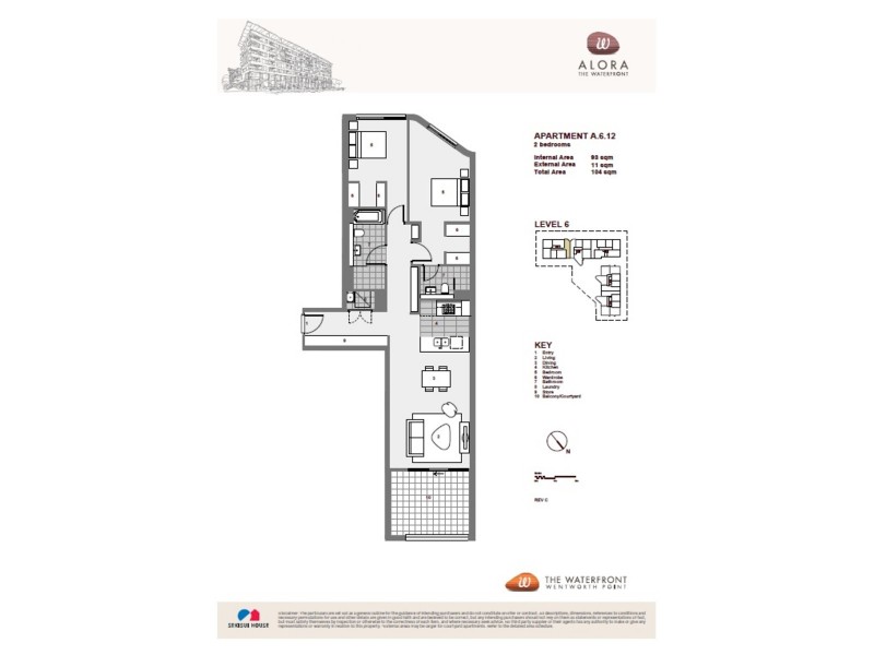 612/19 Baywater Drive, Wentworth Point NSW 2127 Floorplan