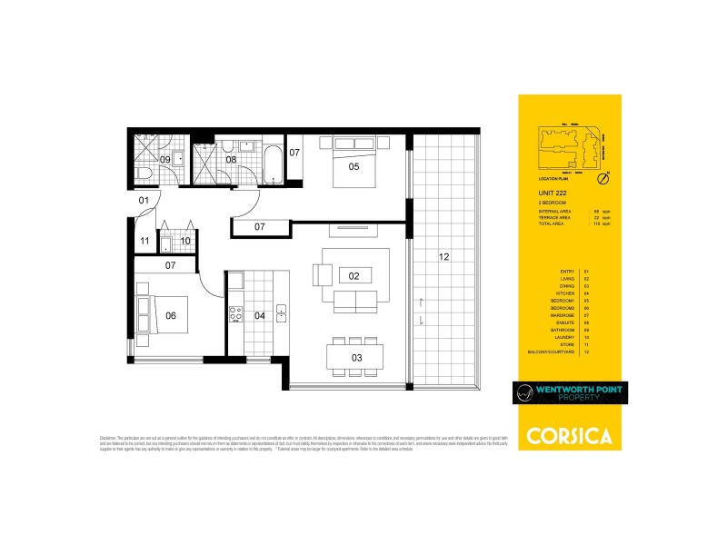 222/45 Amalfi Drive, Wentworth Point NSW 2127 Floorplan