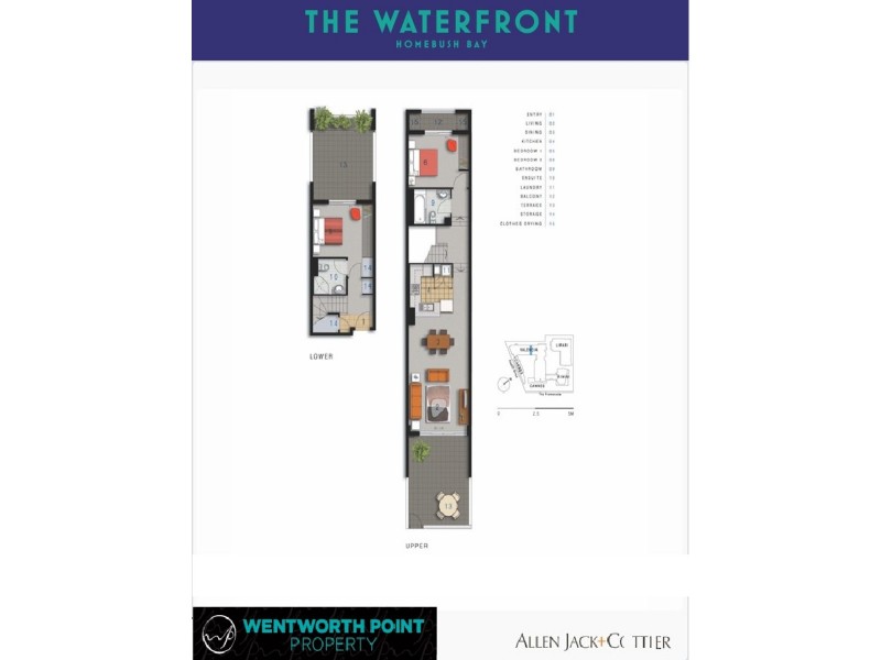 278/4 The Crescent, Wentworth Point NSW 2127 Floorplan