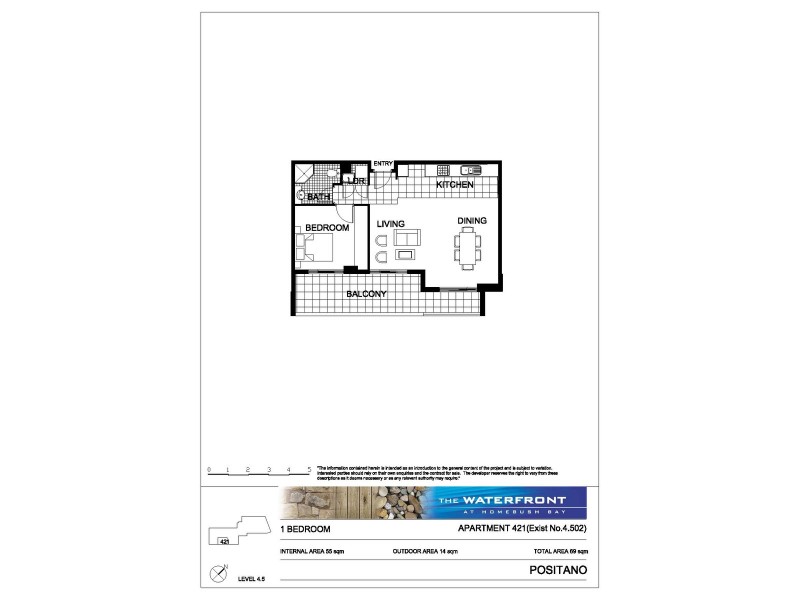 421/25 Bennelong Parkway, Wentworth Point NSW 2127 Floorplan