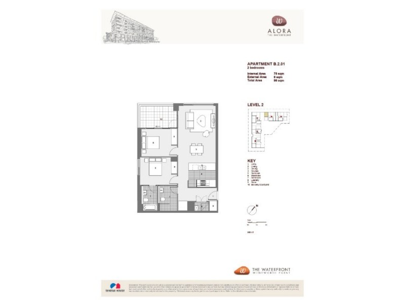 201/10 Savona Drive, Wentworth Point NSW 2127 Floorplan