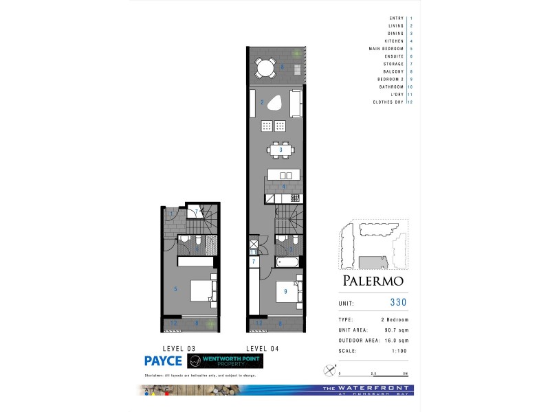 330/23 Savona Drive, Wentworth Point NSW 2127 Floorplan