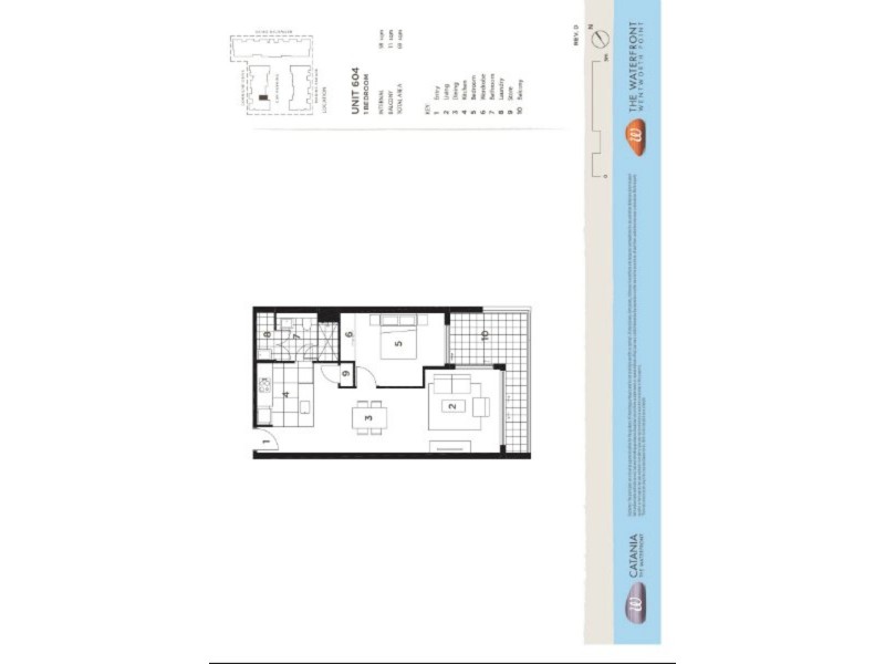 604/16 Corniche Drive – Catania, Wentworth Point NSW 2127 Floorplan