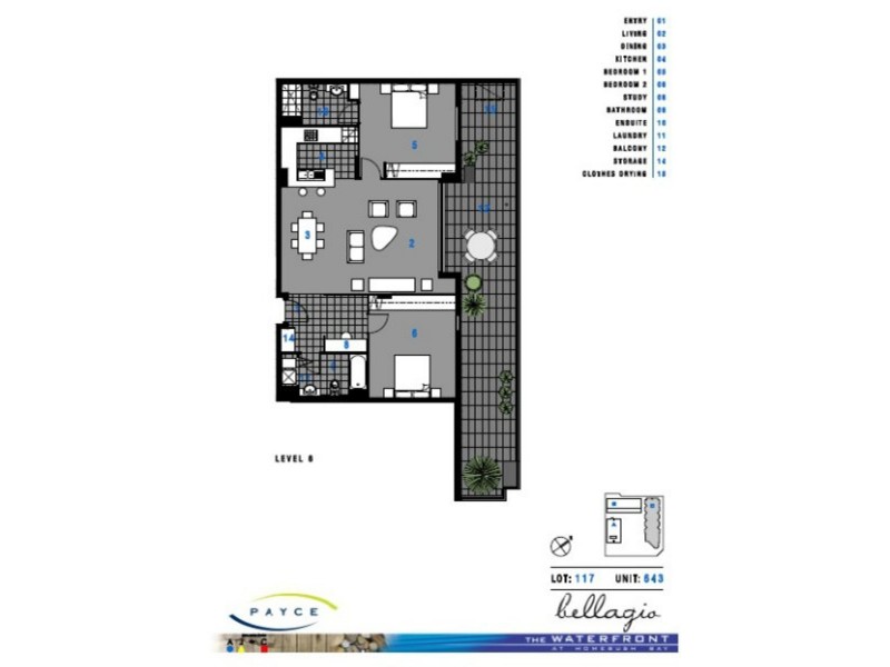 643/30 Baywater Drive, Wentworth Point NSW 2127 Floorplan