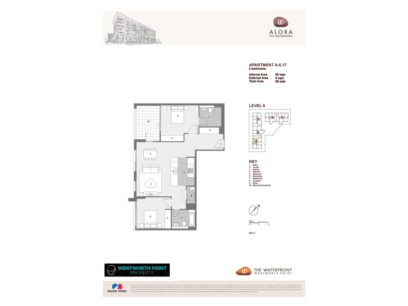 A617/19 Baywater Drive, Wentworth Point NSW 2127 Floorplan