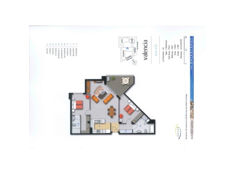 472/4 The Crescent – Valencia, Wentworth Point NSW 2127 Floorplan