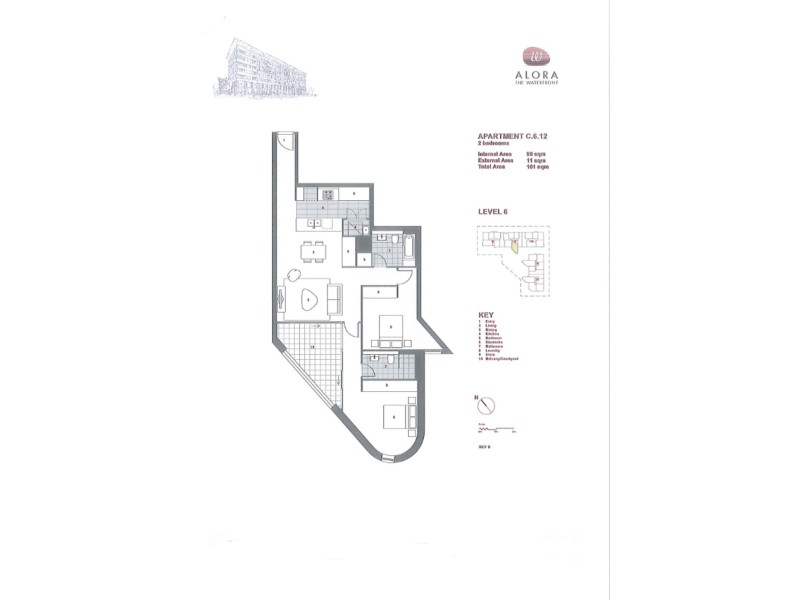 612/12 Nuvolari Place, Wentworth Point NSW 2127 Floorplan