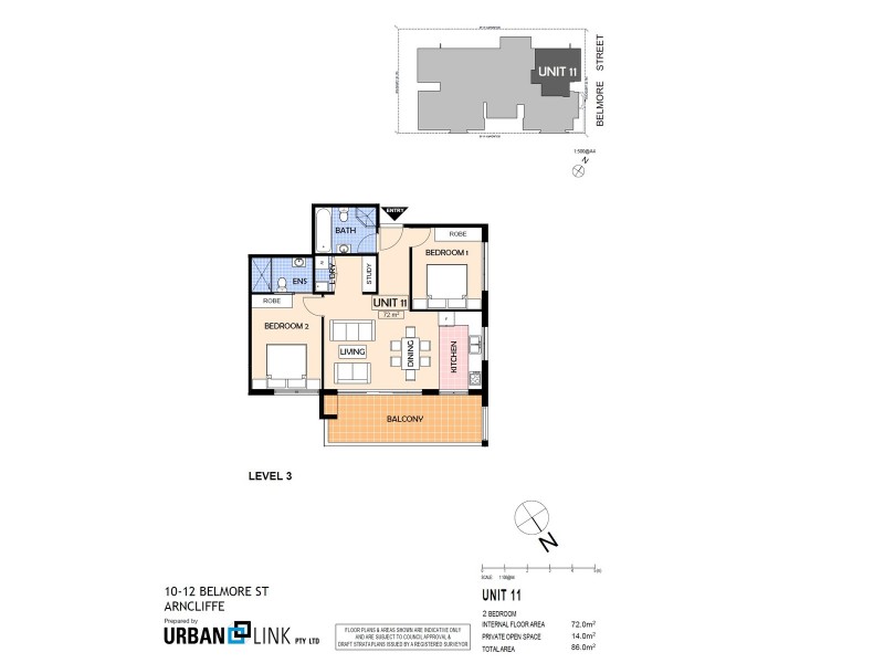 11/10-12 Belmore Street, Arncliffe NSW 2205 Floorplan