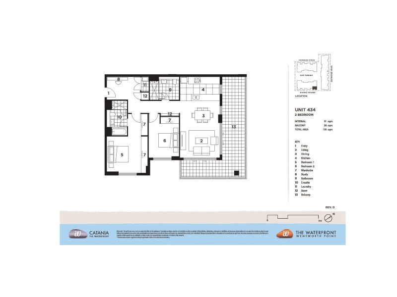 434/21 Marine Parade, Wentworth Point NSW 2127 Floorplan
