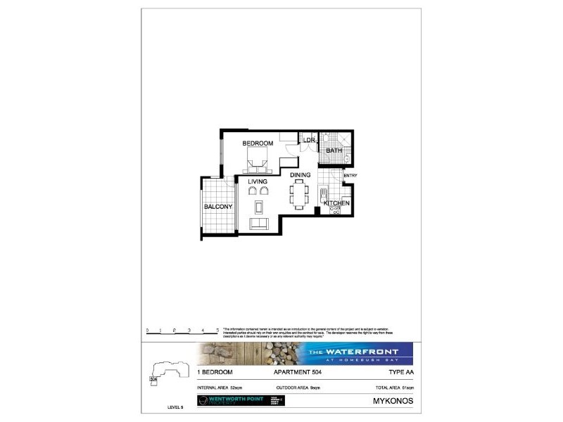 504/2 The Piazza, Wentworth Point NSW 2127 Floorplan