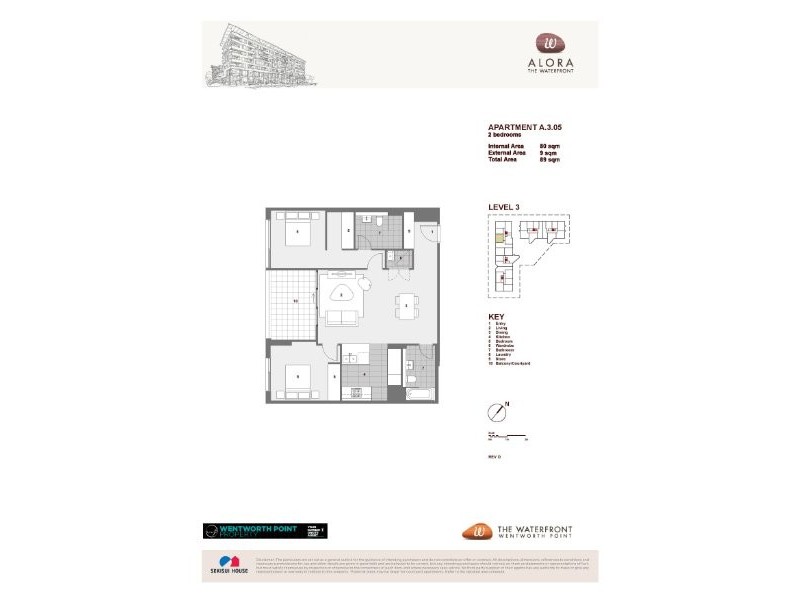 A305/9 Baywater Drive, Wentworth Point NSW 2127 Floorplan