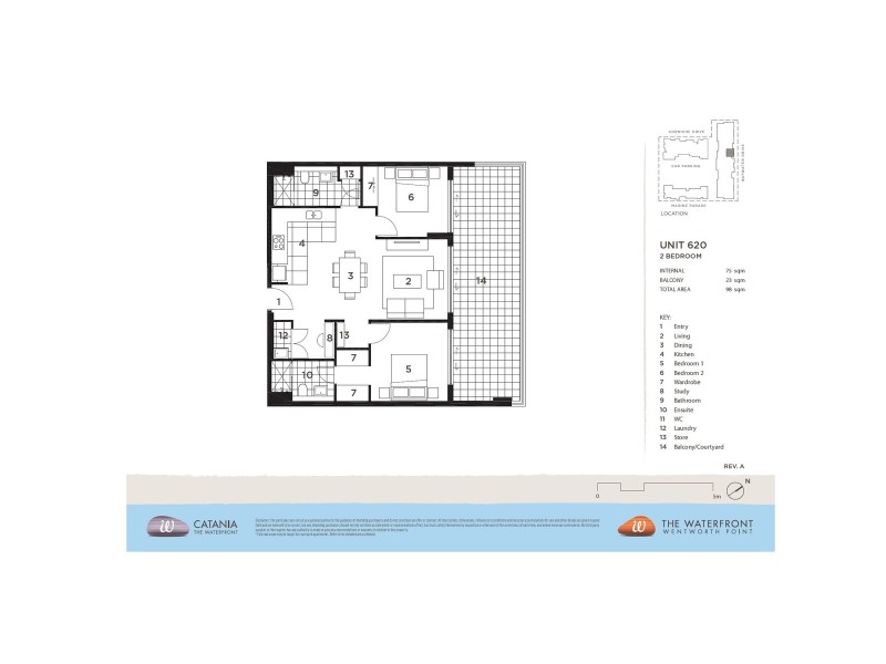 620/22 Baywater Drive, Wentworth Point NSW 2127 Floorplan
