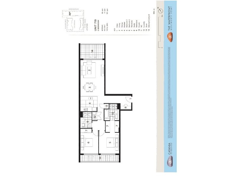 719/22 Baywater Drive, Wentworth Point NSW 2127 Floorplan