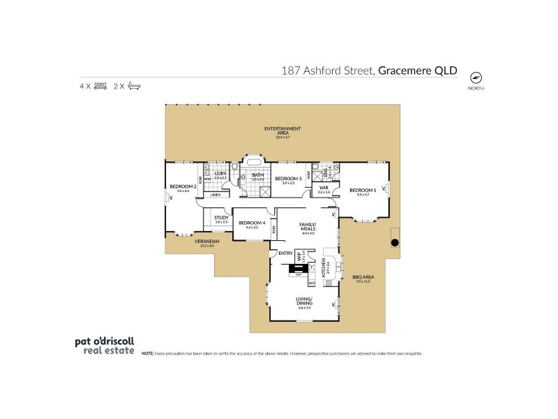 187 Ashford Street, Gracemere QLD 4702 Floorplan