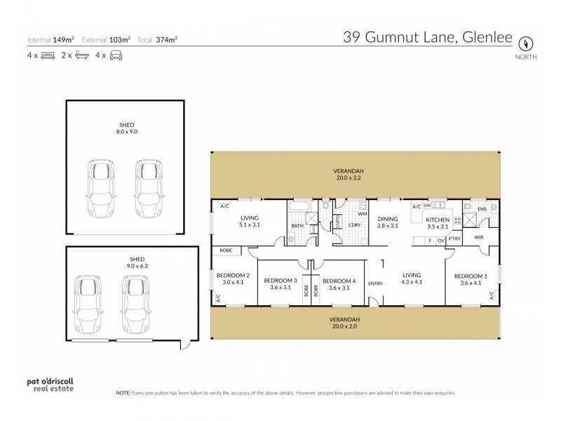 39 Gumtree Lane, Glenlee QLD 4711 Floorplan
