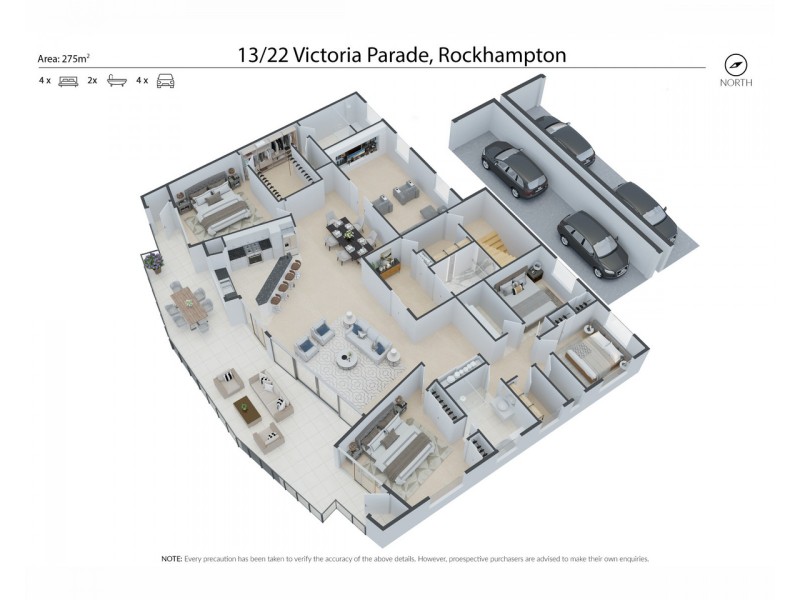 13/22 Victoria Parade, Rockhampton City QLD 4700 Floorplan