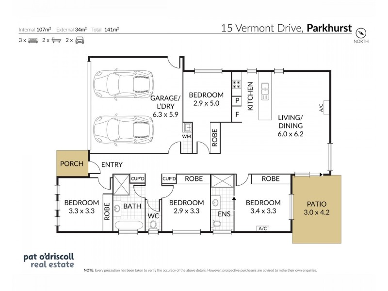15 Vermont Drive, Parkhurst QLD 4702 Floorplan