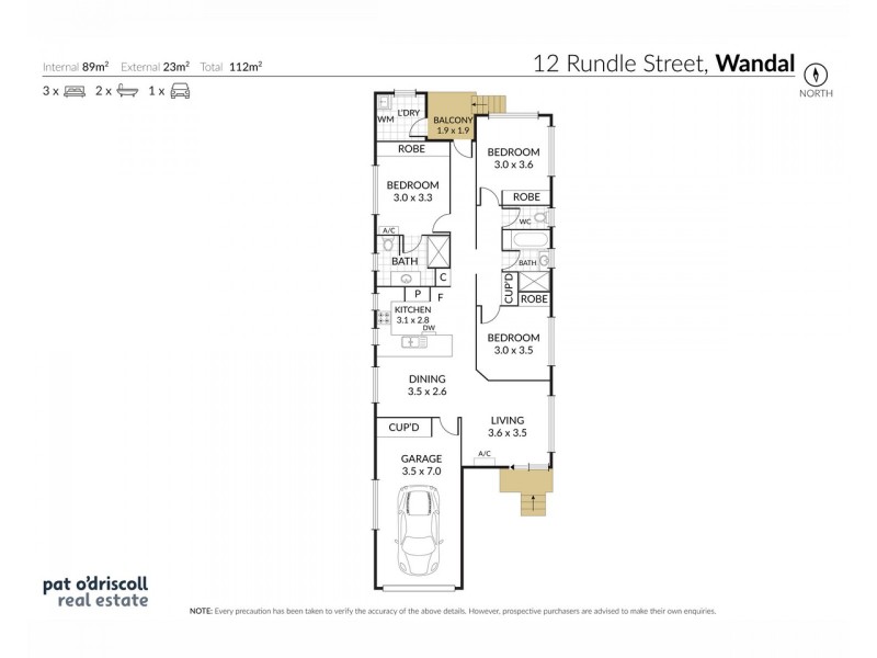 12 Rundle Street, Wandal QLD 4700 Floorplan