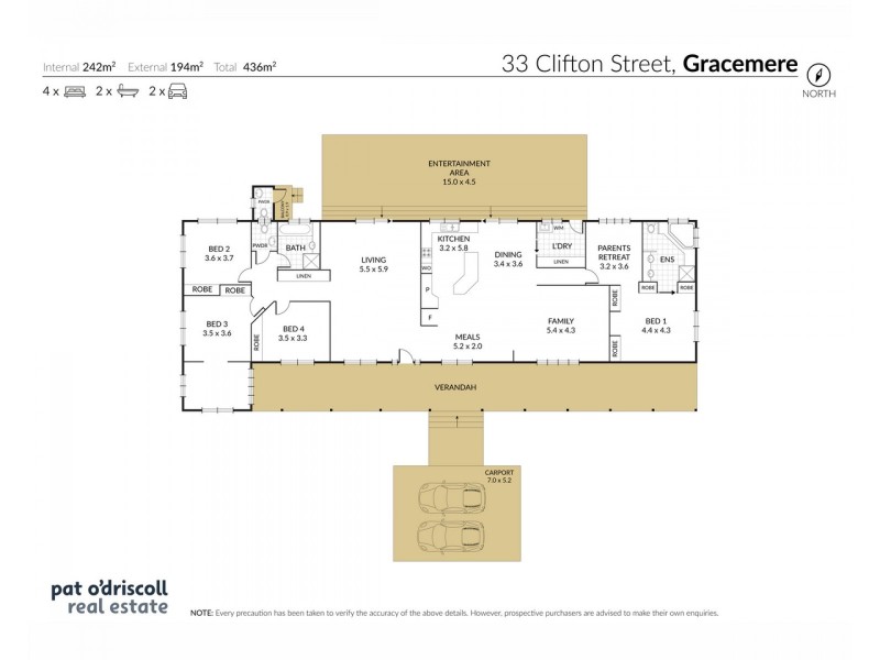 33 Clifton Street, Gracemere QLD 4702 Floorplan