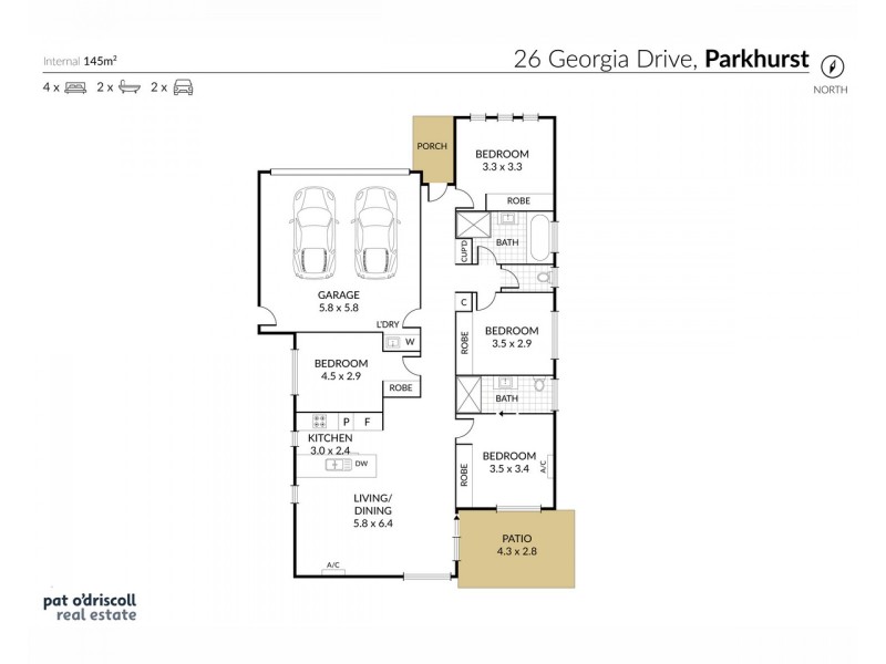 26 Georgia Drive, Parkhurst QLD 4702 Floorplan