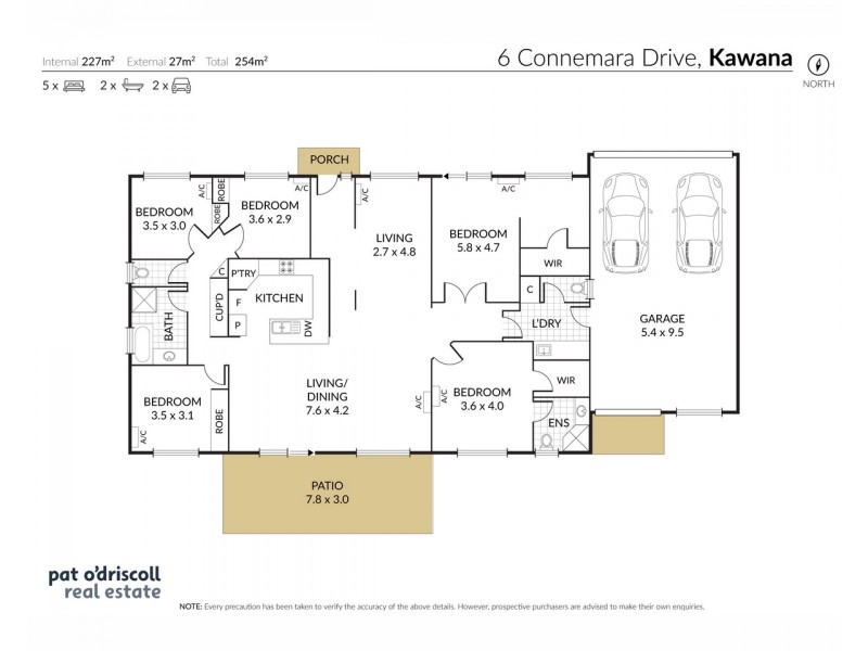 6 Connemara Drive, Kawana QLD 4701 Floorplan