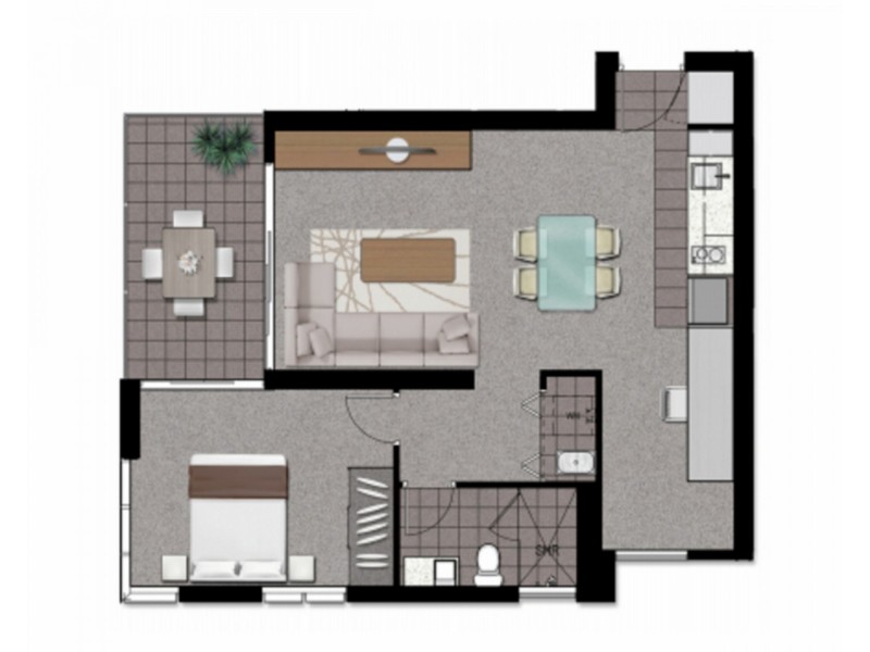 303/1 East Street, Rockhampton City QLD 4700 Floorplan