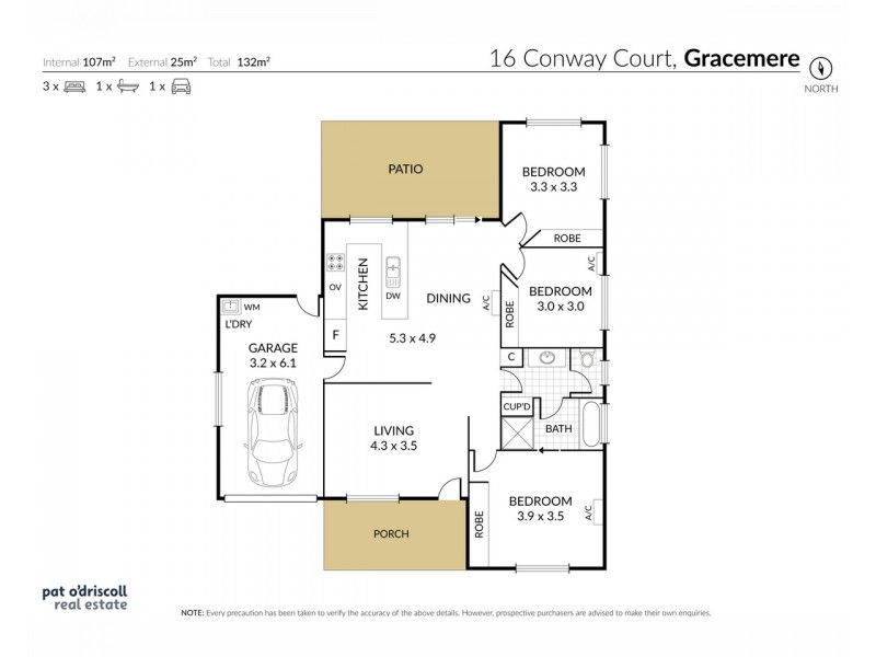16 Conway Court, Gracemere QLD 4702 Floorplan