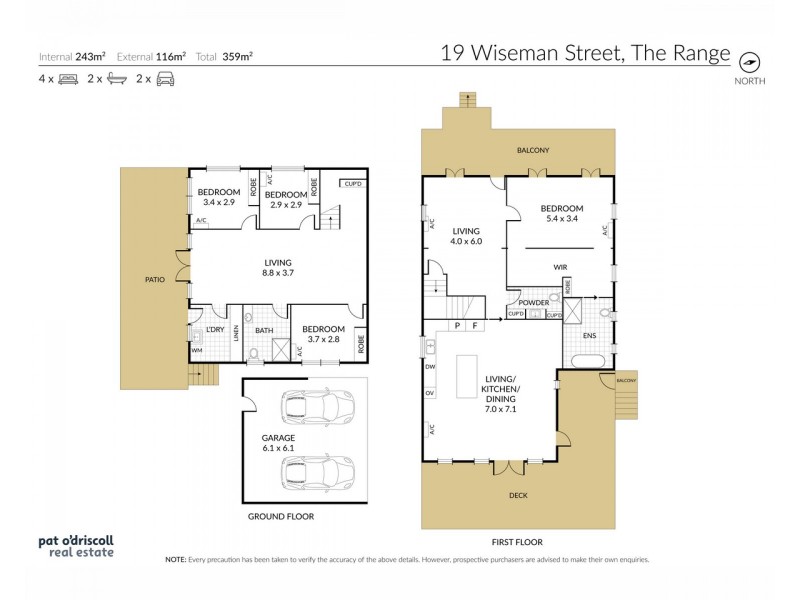 19 Wiseman Street, The Range QLD 4700 Floorplan
