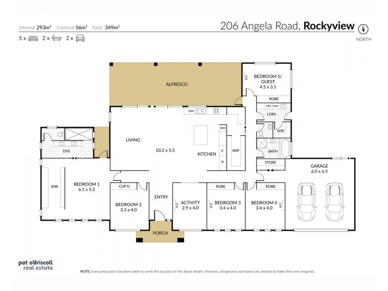206 Angela Road, Rockyview QLD 4701 Floorplan