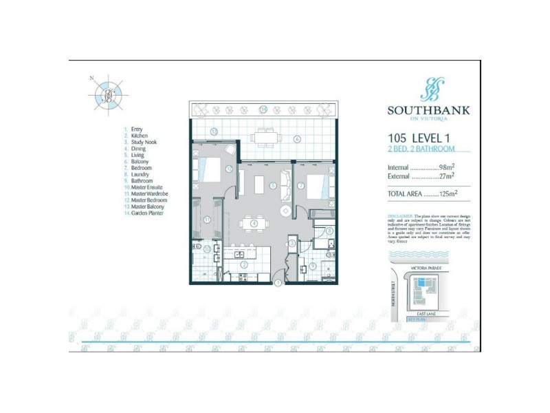 401/2-4 Victoria Parade, Rockhampton City QLD 4700 Floorplan