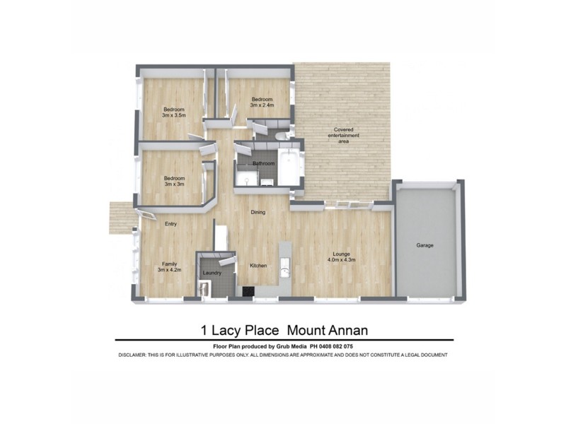 1 Lacy Place, Mount Annan NSW 2567 Floorplan